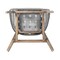 Armen Living Tutti Frutti Indoor Outdoor Bar Height Bar Stool in Light Eucalyptus Wood with Gray Rope LCTFBAGRTK30 - alternate 3